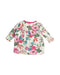 A White Long Sleeve Dresses from Joules in size 6-12M for girl. (Back View)