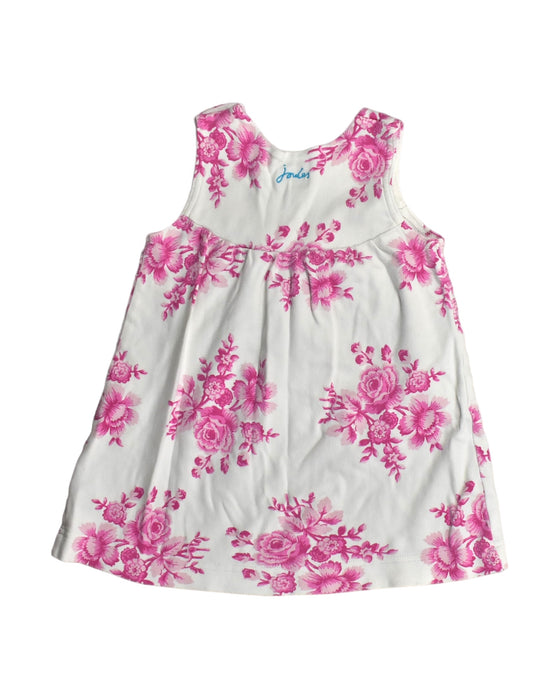 A White Sleeveless Dresses from Joules in size 12-18M for girl. (Back View)