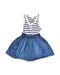A White Sleeveless Dresses from Mayoral in size 10Y for girl. (Front View)