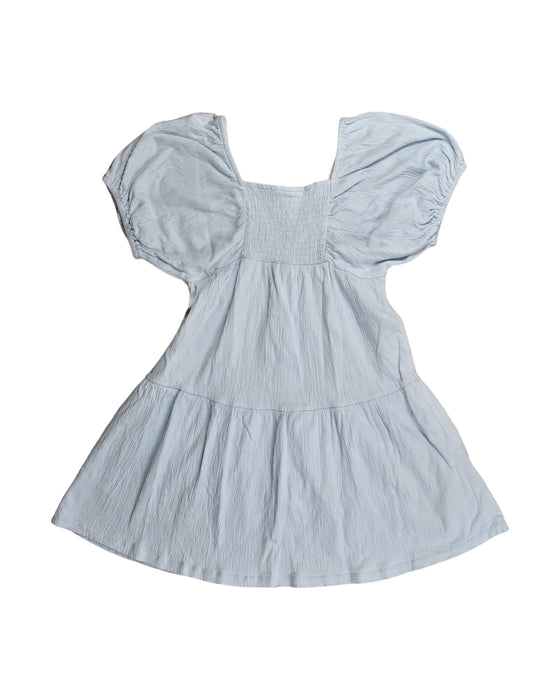 A Blue Sleeveless Dresses from Seed in size 10Y for girl. (Back View)