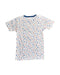 A White T Shirts from Petit Bateau in size 12Y for boy. (Back View)