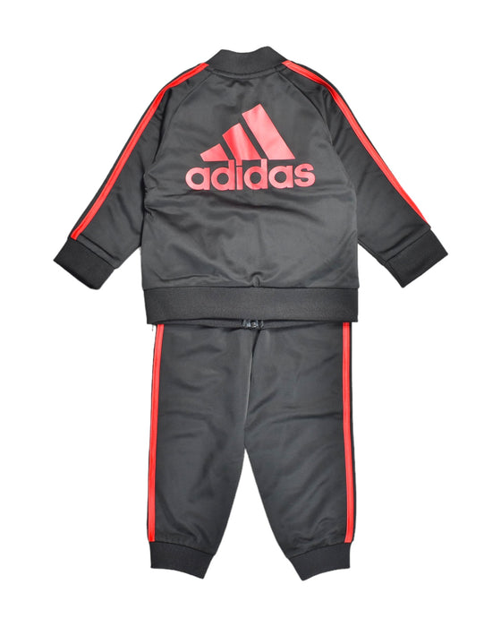 A Black Tracksuits from Adidas in size 12-18M for boy. (Back View)