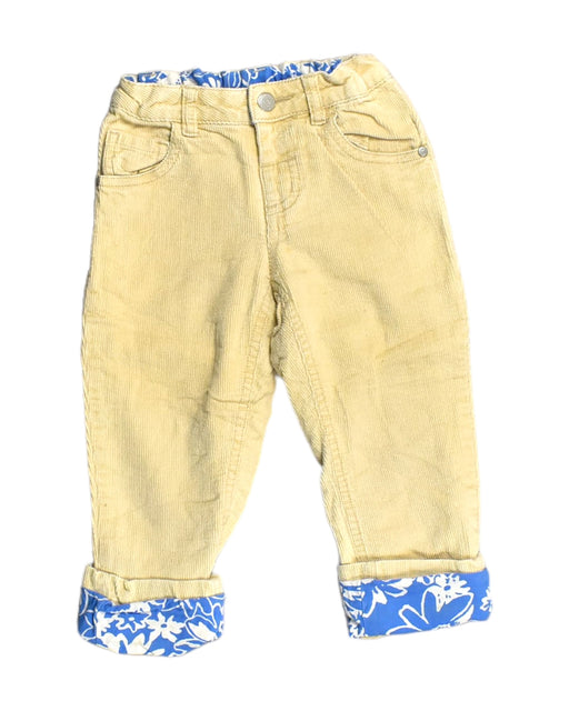A Yellow Casual Pants from Chickeeduck in size 3T for girl. (Front View)
