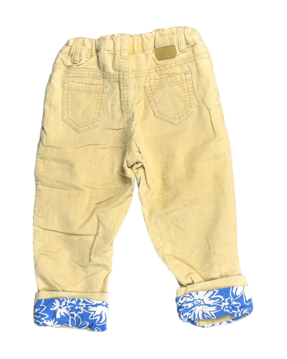 A Yellow Casual Pants from Chickeeduck in size 3T for girl. (Back View)
