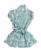 A Green Short Sleeve Dresses from Guess in size 2T for girl. (Front View)