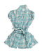 A Green Short Sleeve Dresses from Guess in size 2T for girl. (Front View)