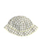 A Yellow Sun Hats from Chateau de Sable in size 6-12M for girl. (Back View)