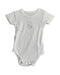 A White Short Sleeve Bodysuits from Chicco in size 0-3M for girl. (Front View)