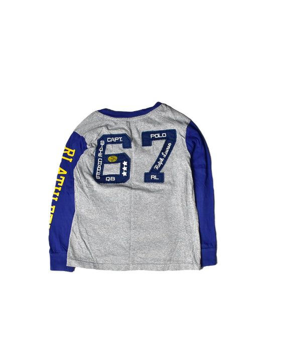 A Blue Long Sleeve Tops from Polo Ralph Lauren in size 4T for boy. (Back View)