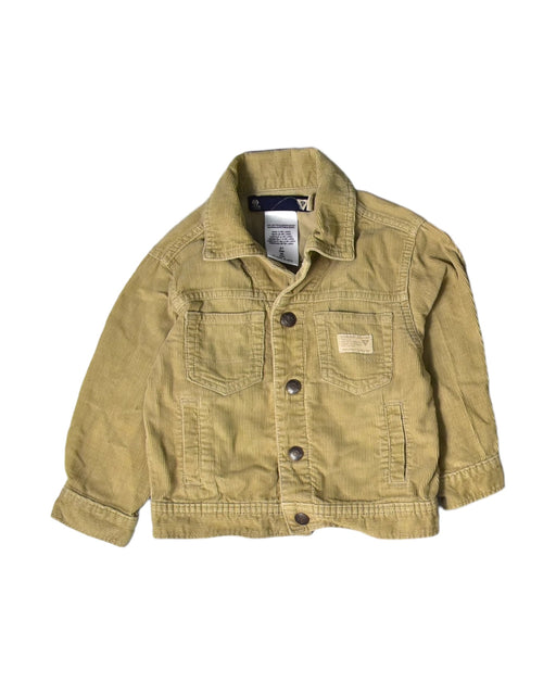 A Yellow Lightweight Jackets from Guess in size 2T for boy. (Front View)