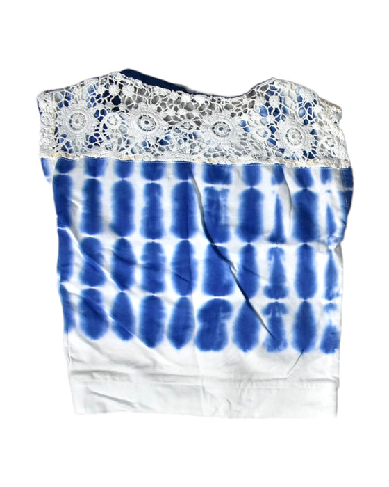 A White Sleeveless Tops from Desigual in size 6T for girl. (Back View)