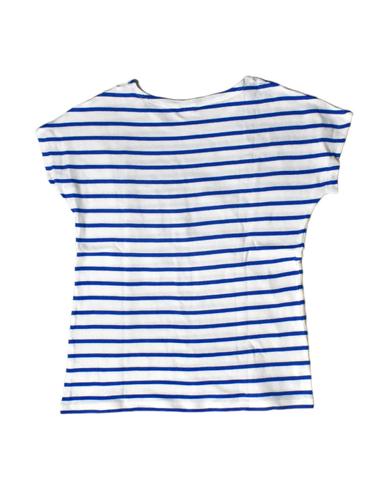 A Blue Short Sleeve Tops from Petit Bateau in size 10Y for girl. (Back View)