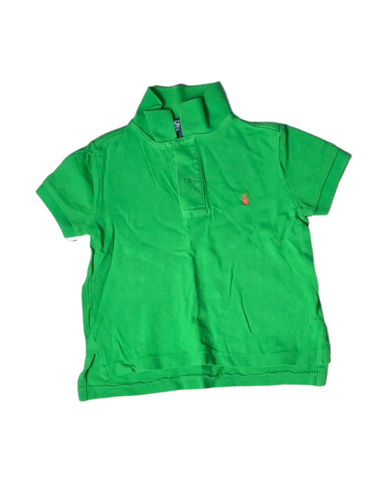 A Green Short Sleeve Polos from Polo Ralph Lauren in size 2T for boy. (Front View)