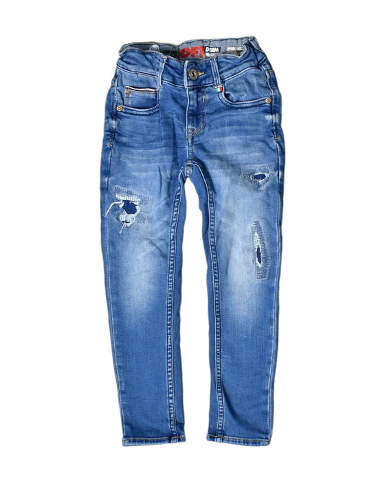 A Blue Jeans from Vingino in size 6T for boy. (Front View)