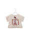 A Beige Short Sleeve Tops from Baby Shelter in size 12-18M for girl. (Front View)
