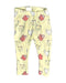 A Yellow Leggings from Seed in size 0-3M for girl. (Front View)