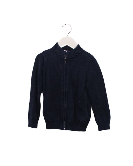 A Navy Lightweight Jackets from Jacadi in size 4T for boy. (Front View)