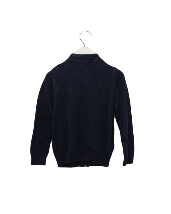 A Navy Lightweight Jackets from Jacadi in size 4T for boy. (Back View)