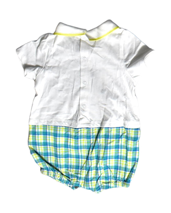 A White Short Sleeve Rompers from Sergent Major in size 6-12M for girl. (Back View)