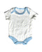 A White Short Sleeve Bodysuits from Rock-a-bye Baby Boutique in size 0-3M for girl. (Front View)
