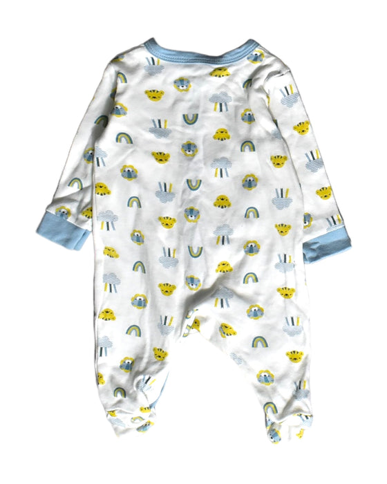 A White Onesies from Rock-a-bye Baby Boutique in size 0-3M for boy. (Back View)