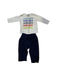 A White Pants Sets from Kenzo in size 6-12M for neutral. (Front View)