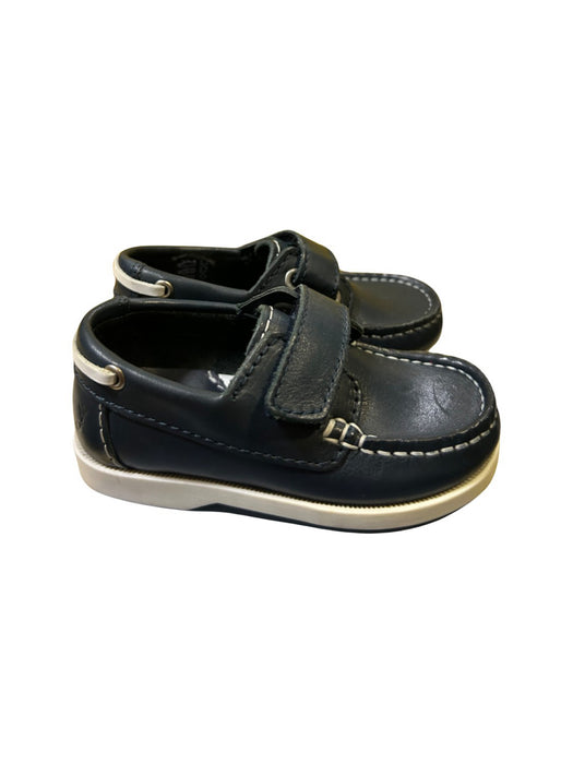 A Navy Loafers & Moccasins from Jacadi in size 18-24M for neutral. (Back View)