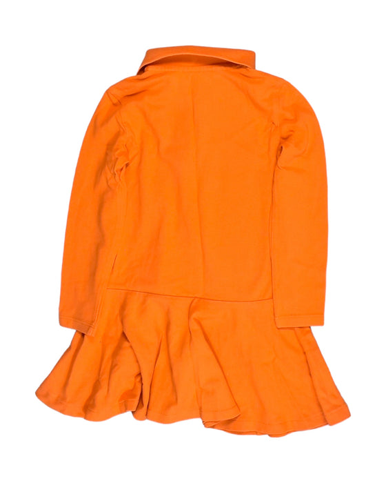 A Orange Long Sleeve Dresses from Polo Ralph Lauren in size 5T for girl. (Back View)