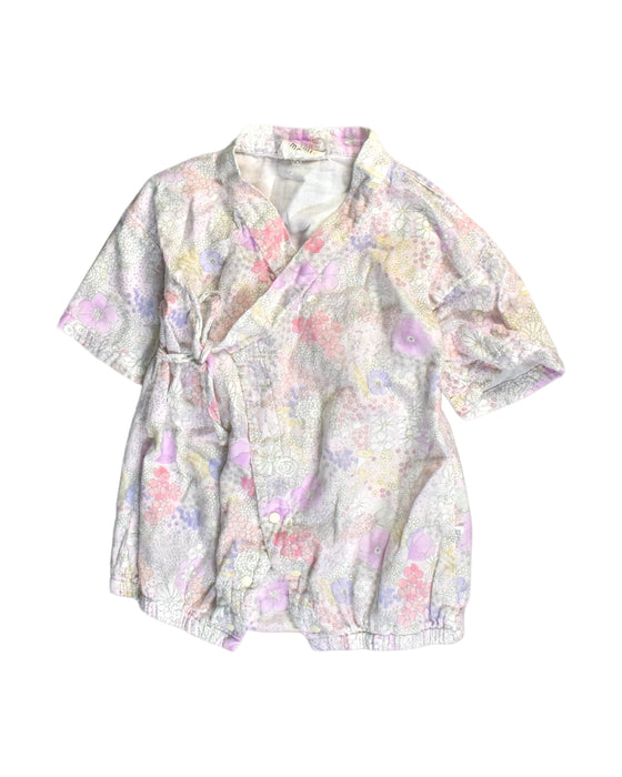 A Multicolour Short Sleeve Rompers from Mimi Mono in size 12-18M for girl. (Front View)