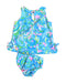 A Blue Dress Sets from Lilly Pulitzer in size 3-6M for girl. (Back View)