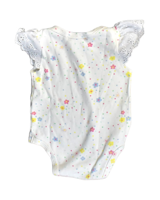 A White Short Sleeve Bodysuits from The Beaufort Bonnet Company in size 6-12M for girl. (Back View)