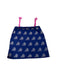 A Blue Sleeveless Tops from Le Petit Society in size 6T for girl. (Front View)