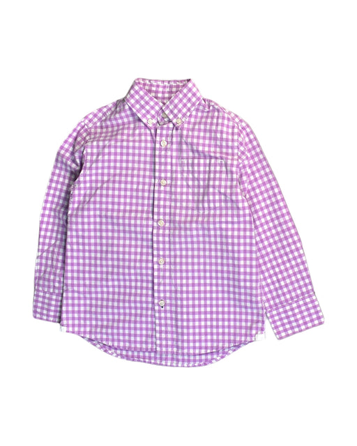A Purple Long Sleeve Shirts from Crewcuts in size 5T for boy. (Front View)