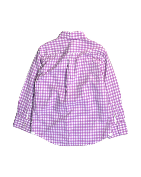 A Purple Long Sleeve Shirts from Crewcuts in size 5T for boy. (Back View)