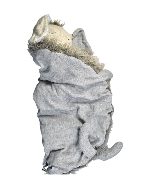 A Grey Playmats from Restoration Hardware in size 0-3M for neutral. (Front View)