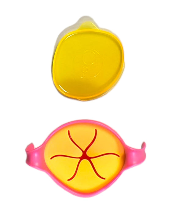 A Pink Utensils & Containers from b.box in size 0-3M for girl. (Back View)