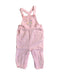A Pink Long Overalls from Jojo Maman Bébé in size 6-12M for girl. (Front View)