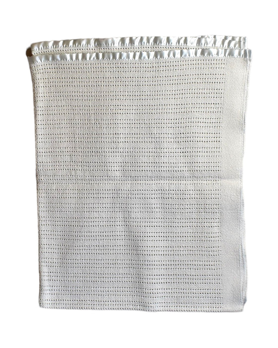 A White Swaddles from The Little White Company in size O/S for neutral. (Front View)