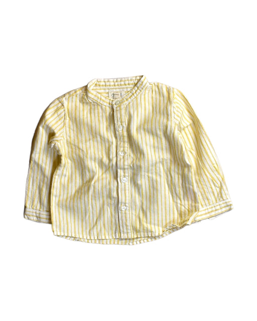 A Yellow Long Sleeve Shirts from Gocco in size 6-12M for boy. (Front View)