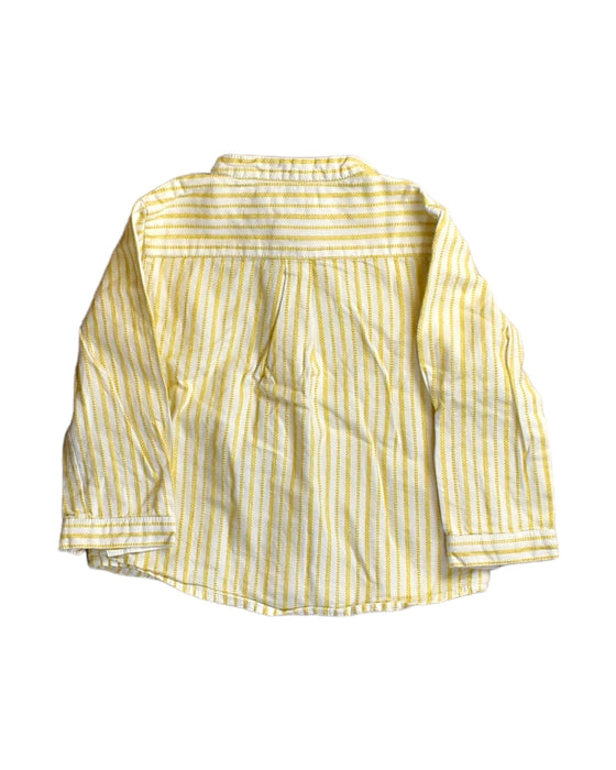 A Yellow Long Sleeve Shirts from Gocco in size 6-12M for boy. (Back View)