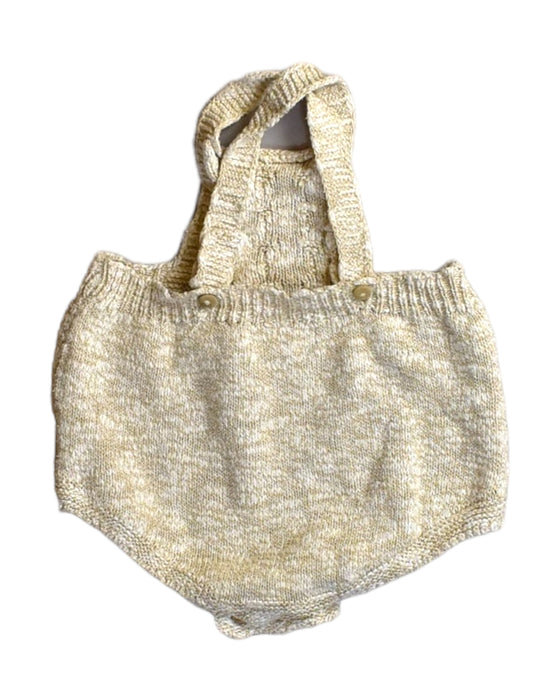 A Beige Sleeveless Bodysuits from Gocco in size 0-3M for girl. (Back View)