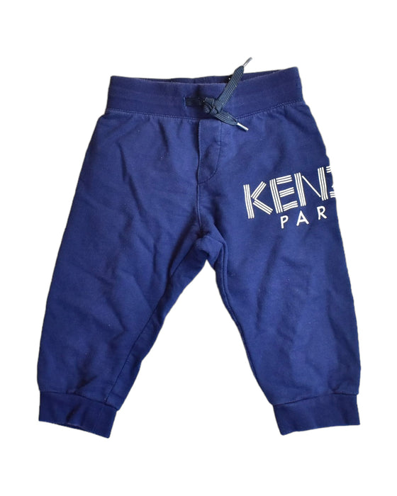 A Blue Sweatpants from Kenzo in size 6-12M for boy. (Front View)
