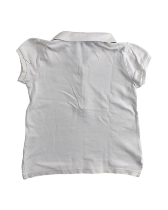 A White Short Sleeve Polos from Ralph Lauren in size 4T for girl. (Back View)