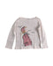 A Pink Long Sleeve Tops from Petit Bateau in size 3T for girl. (Front View)