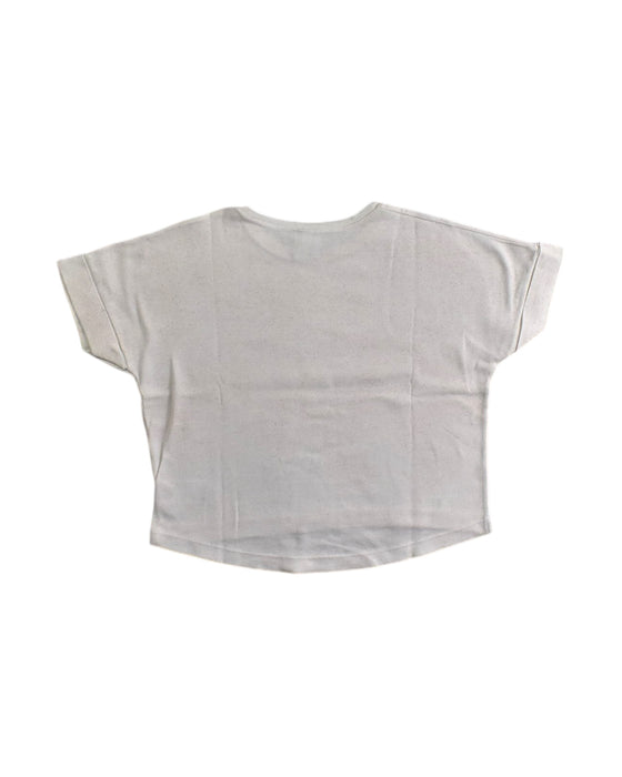 A White Short Sleeve T Shirts from Petit Bateau in size 4T for girl. (Back View)