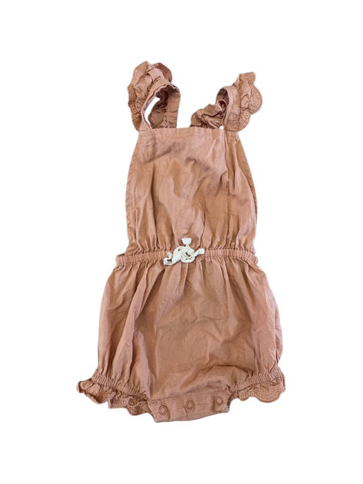 A Brown Sleeveless Rompers from Jamie Kay in size 12-18M for girl. (Front View)