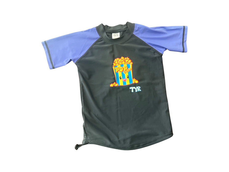 A Blue Rash Guards from TYR in size 4T for neutral. (Front View)