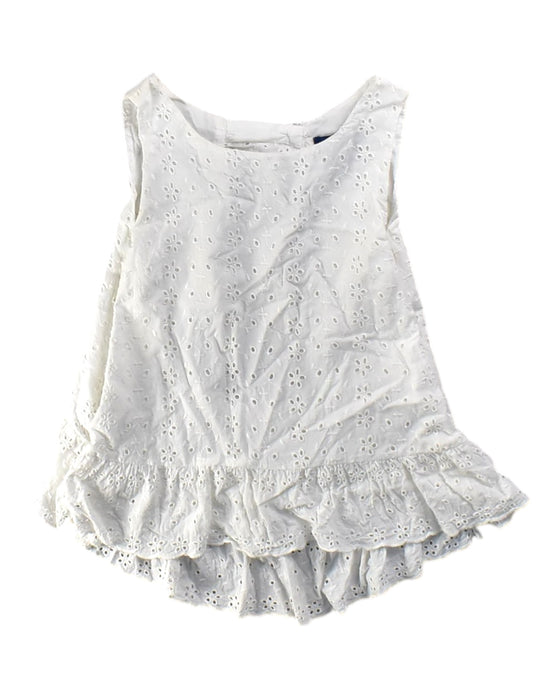 A White Sleeveless Tops from Polo Ralph Lauren in size 10Y for girl. (Front View)