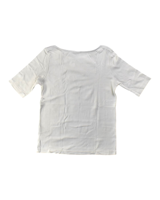 A White Short Sleeve Tops from Petit Bateau in size 10Y for girl. (Back View)