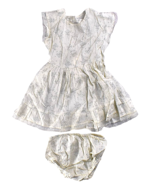 A White Dress Sets from Noralee in size 2T for girl. (Front View)